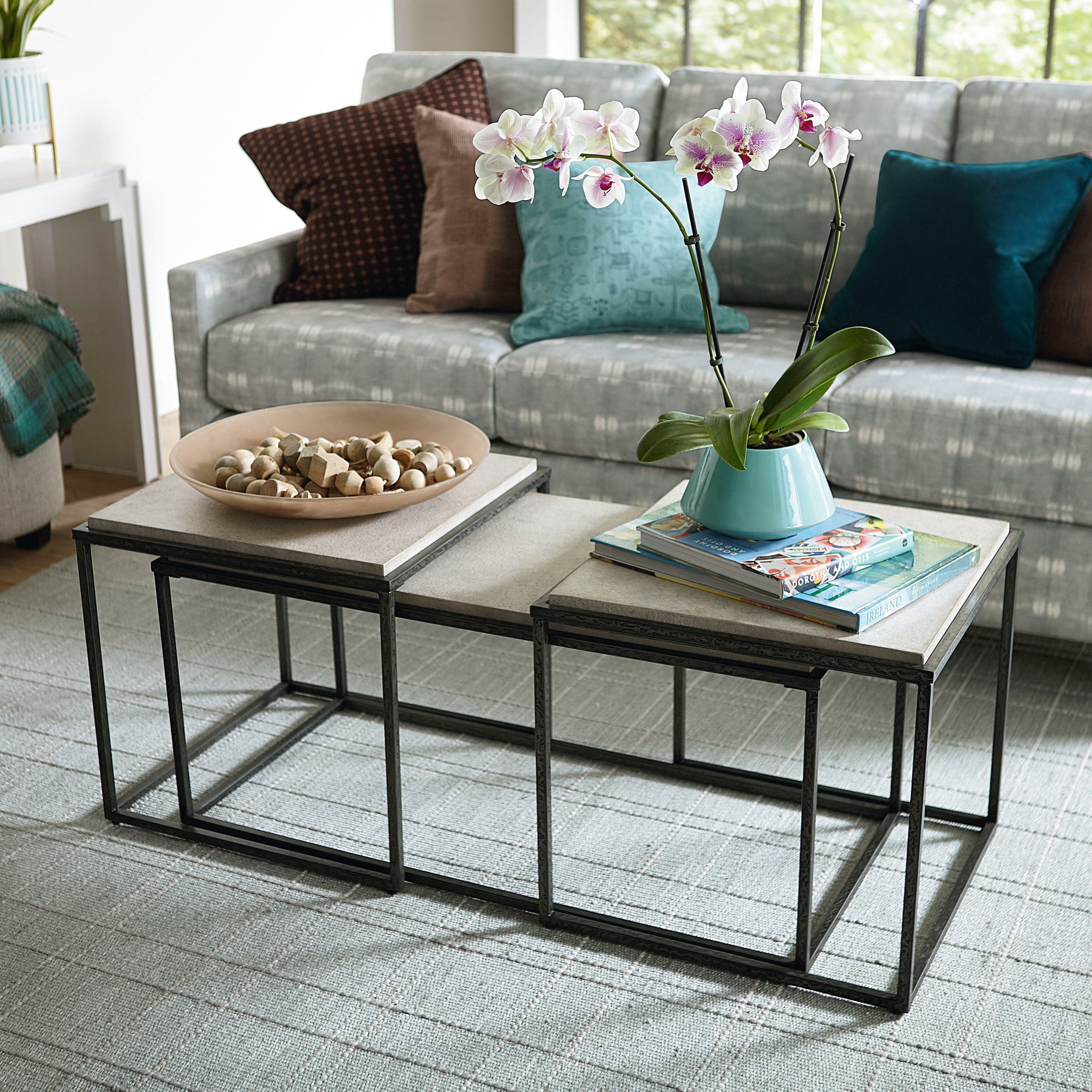 Bassett Boulder 6W69-0625 Modern Industrial Bunching Cocktail